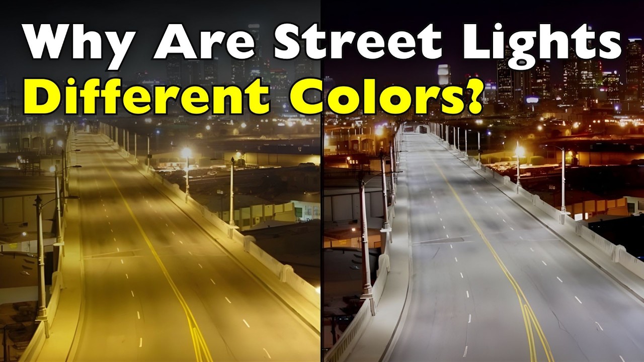Почему одни уличные фонари желтые, а другие белые? | Наука и влияние городского освещения