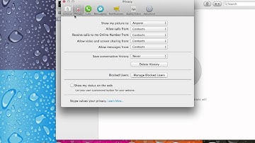 how to never get conversation history on Skype (mac)