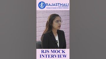 RJS MOCK INTERVIEW | RAJASTHALI LAW INSTITUTE JAIPUR #judiciary #rjs2024 #interview