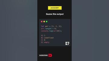 Test Your Javascript Knowledge: MCQ #78