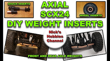 Axial SCX24 DIY Weight Inserts. #Axial #SCX24 #DIY