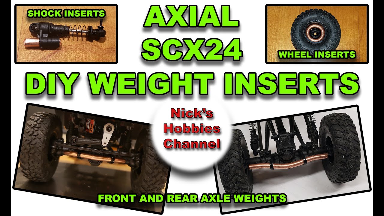 Axial SCX24 DIY Weight Inserts. Axial SCX24 DIY YouTube