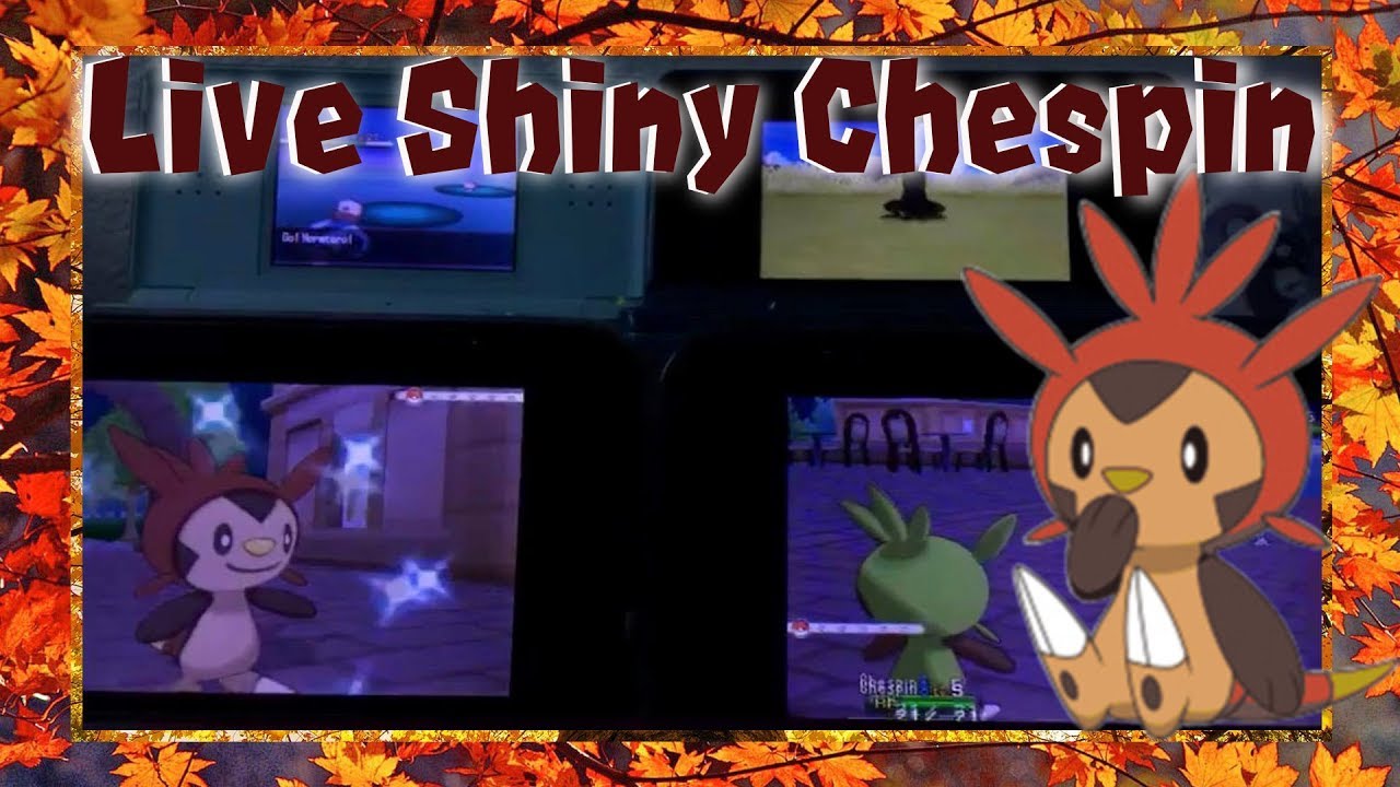 Live Shiny Chespin in Pokemon Y after 25,000~ SRs Almost A 6 Years Journey