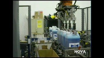 NOVA Automation: Robotic Case Loading NRC-100 - Liquid Chemicals