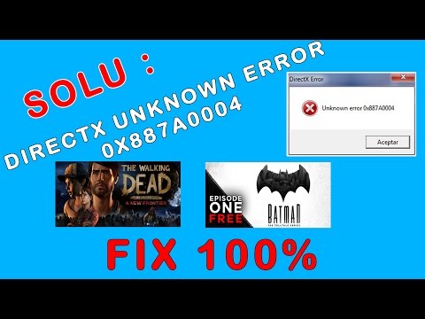 How to fix Unknown error 0x887A0004 [TelltaleGamesProblem]Works for Walking dead the final season