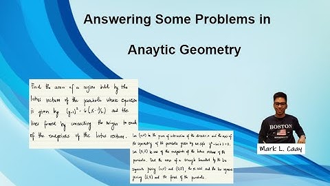 Answering Some Problems in Analytic Geometry