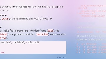 How to Create a Dynamic Linear Regression Function with R