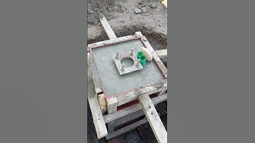 Lighting pole foundation making