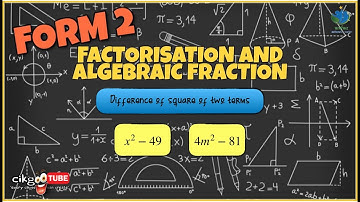 KSSM F2 Chapter 2 : Factorise using Difference of square of two terms