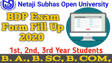 NSOU BDP Exam Form Fill Up 2020 | Form Fill Up Dates & Fees | Term End Exam | Evergreen Tutorial