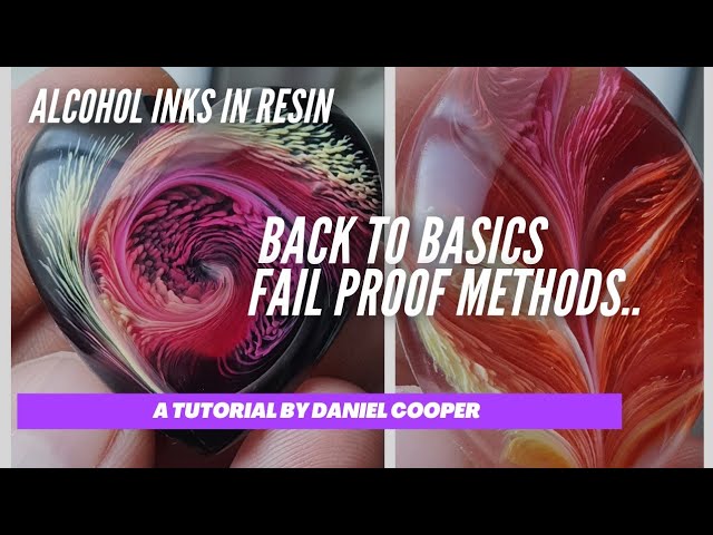 Resin - ALCOHOL INKS + SINKERS. My TIPS and TRICKS. A Video by Daniel  Cooper 