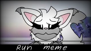Run animation meme(smiling critters oc)(tw: flash warning lights)