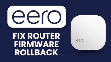 Eero Router Firmware Rollback ⚠️ Manual Recovery to Fix Stuck Updates