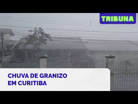 Temporal em Curitiba! Granizo, ventos fortes e alagamentos são registados na capital