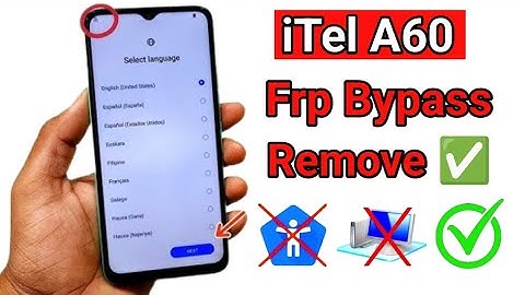 iTel A60 (A662L) Frp Unlock Without Pc Apps Note Open | Itel A60 Frp Lock Remove