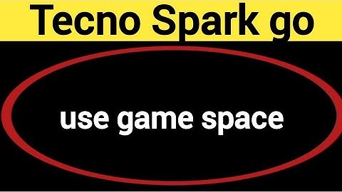 How to use game space Tecno Spark go 2024, game turbo on kaise karen