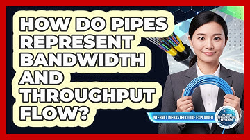 How Do Pipes Represent Bandwidth and Throughput Flow?