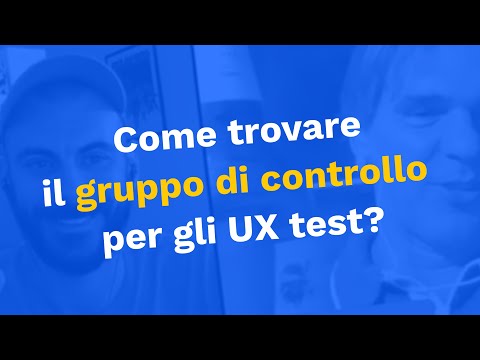 Video: Cosa significa un gruppo di controllo?