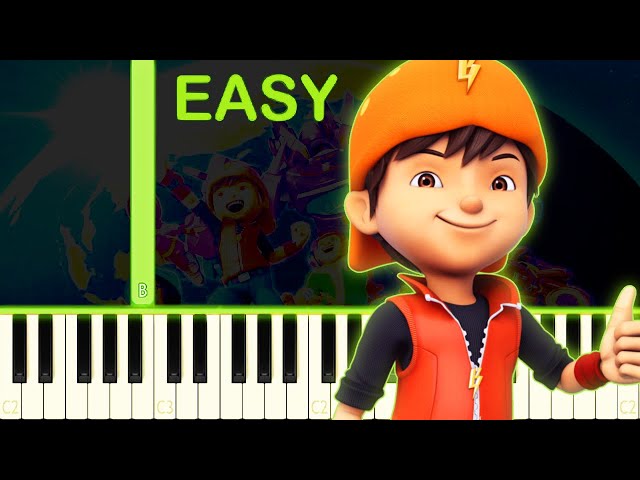 BOBOIBOY GALAXY - EASY Piano Tutorial class=