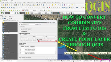 58 || How To Convert UTM Coordinates Into DDs & To Create Point Layer From Those Coordinates In QGIS