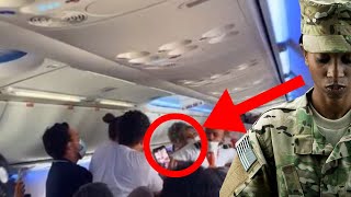 Man PREVENTS a military officer from sitting on the flight. What happened next is SHOCKING!