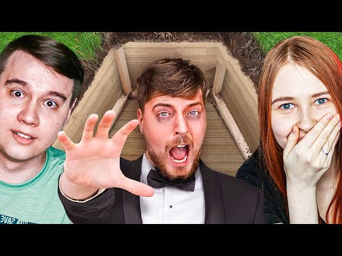 Я провел 50 часов, погребённый заживо - РЕАКЦИЯ НА MRBEAST C ЖЕНОЙ