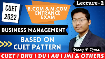Management Part 2 | Domain Test | Business Management | CUET B.Com & M.Com Entrance Exam 2022