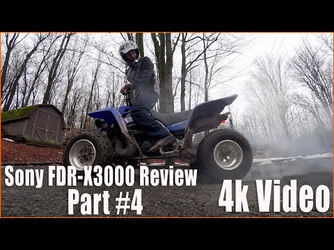 Sony FDR-X3000 Review - Part #4 - 4k Video, Quad, Snowboarding, Driving