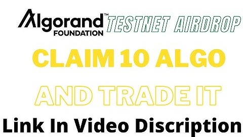 Myalgo Algorand Big airdrop Testnet Bounty