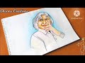 How to draw Dr. APJ Abdul Kalam Drawing step by step || APJ Abdul kalam drawing ||