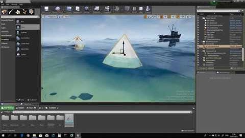 UE4 - WIP Community FREE Ocean Project - adding buoyancy to actors