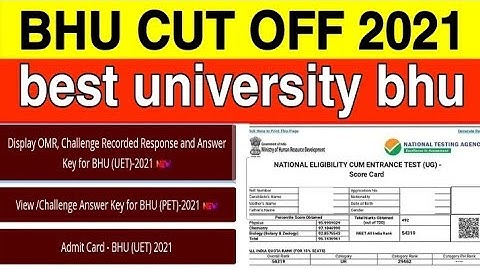 Bhu cut off 2021|bhu entrance uet pet cut off|bhu answerkey 2021|bhu cut off marks 2021|@Malviyaacademy1.0