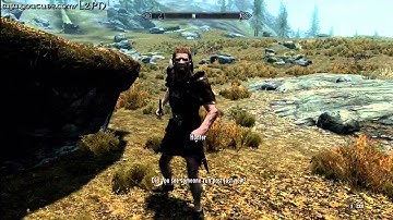 Elder Scrolls V Skyrim - The Fugitive & The Hunter (Random Encounter)