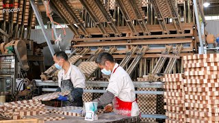 Çin Fabrikası Ahşap Uç Tahıl Kesme Tahtalarını Seri Üretiyor