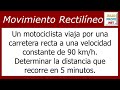 PROBLEMA DE MOVIMIENTO RECTILÍNEO UNIFORME