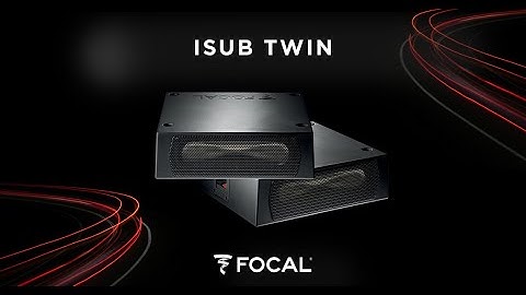 ISUB TWIN, the new twin subwoofers for cars