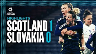 Scotland 1-0 Slovakia | Howard Secures Three Points! | Women’s EURO Qualification Highlights