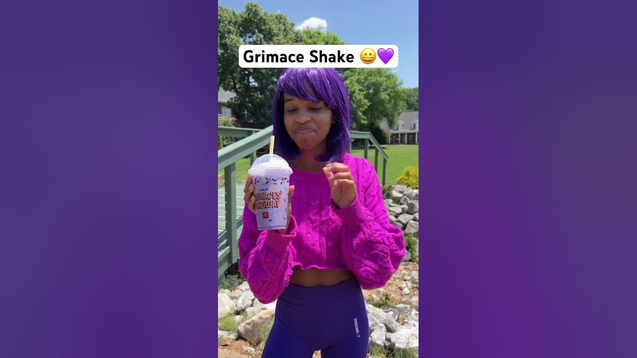 Mcdonald’s Grimace Shake REACTION 😨 #shorts