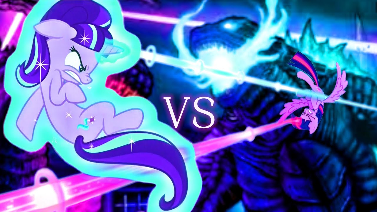 Godzilla vs Starlight Grimmer (Godzilla X Twilight Sparkle)