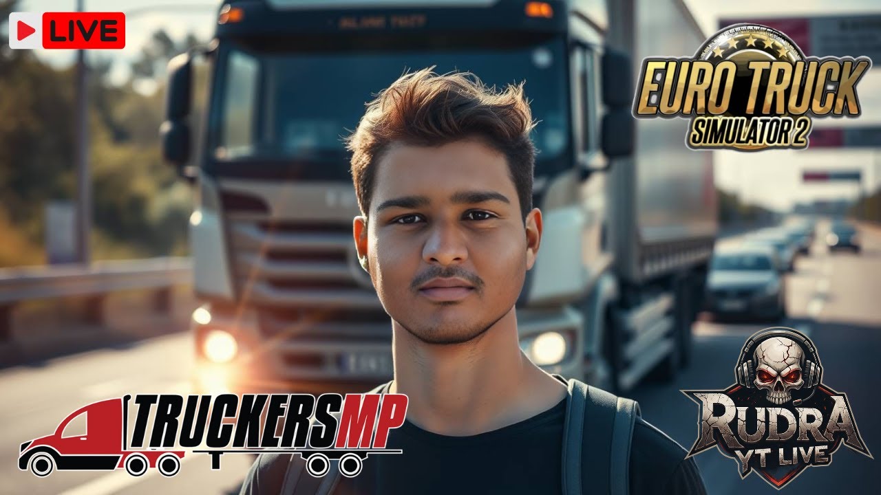 TRUCKERSMP LIVE | ETS2 LIVE | HINDI GAMEPLAY | INDIAN CARRIERS | RUDRA YT LIVE 
