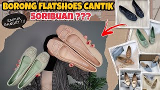 SHOPEE HAUL FLATSHOES CANTIK 50RIBUAN ??? SERIUSAN ADA ??? EMPUK BANGETTT