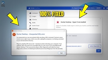 Hoe fout Docker Desktop Unexpected WSL error / Hyper v Not Enabled in Windows 11 / 10 op te lossen ✅