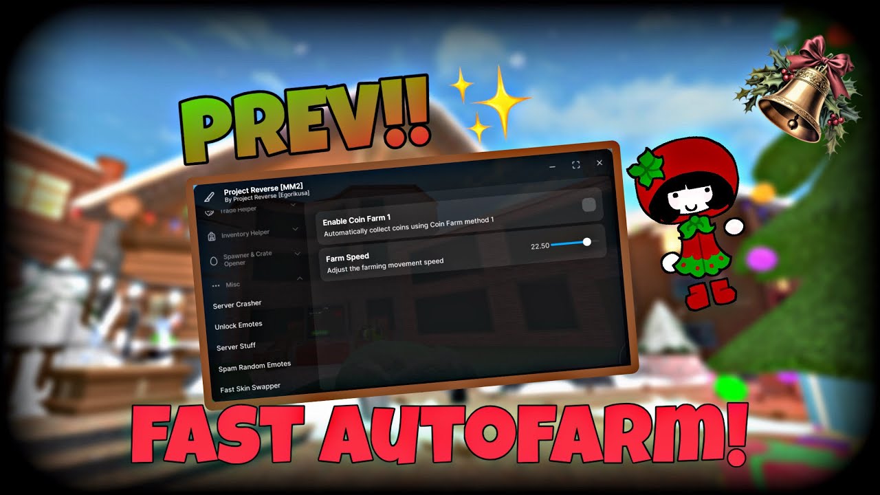 [2025] MM2 CHRISTMAS UPDATE FAST AUTOFARM! (fastest script) 67 ohio rizz