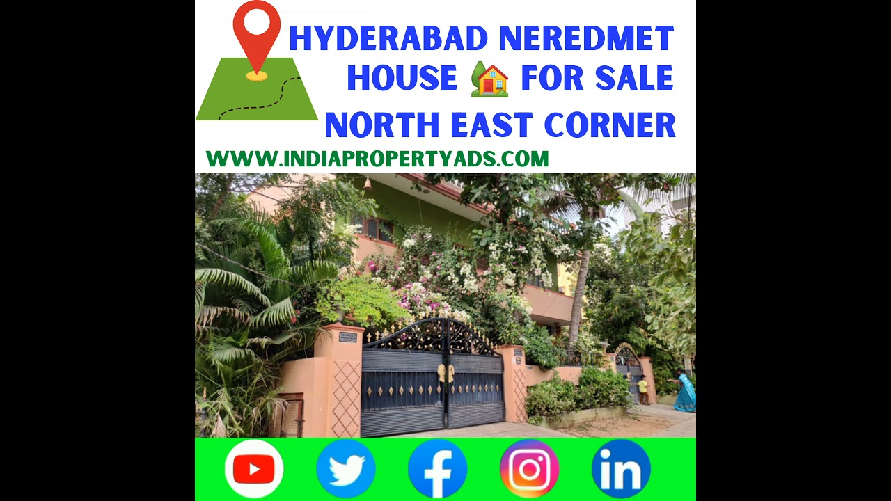 House 🏡 For Sale North East Corner 405 Yards in sainikpuri Hyderabad Listed Price 2crores 50