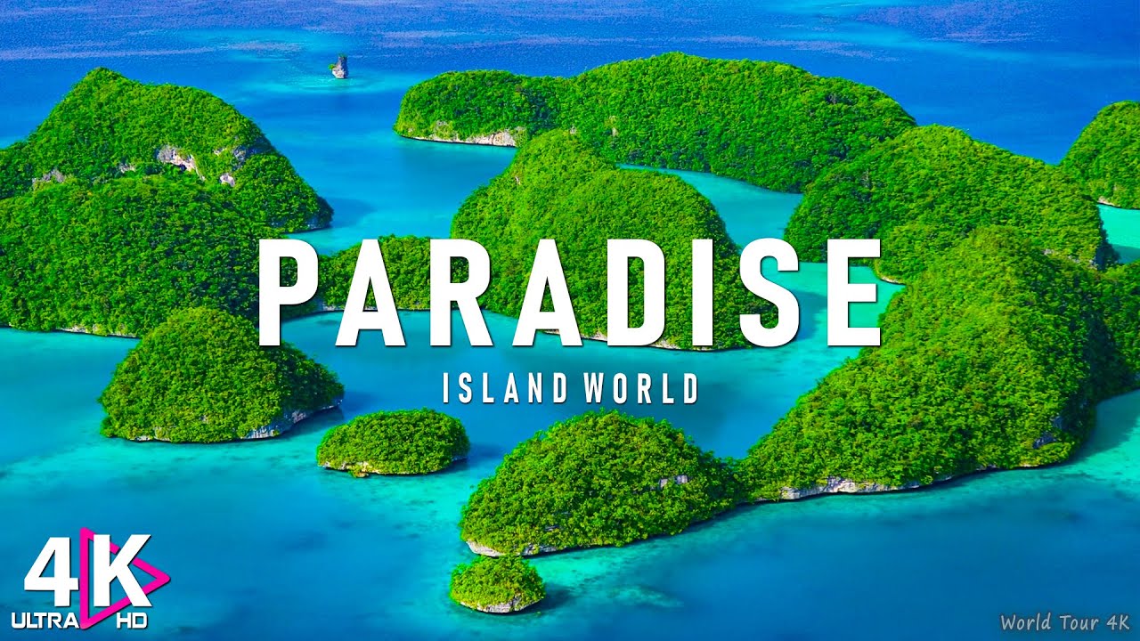 FLYING OVER PARADISE (4K UHD) - Relaxing Music Along With Beautiful Nature Videos - 4K Video UltraHD