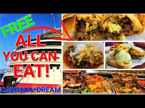 Vídeo: Carnaval Dream Cruise Ship Dining and Cuisine