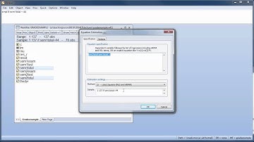 Selecting subsamples in EVIEWS