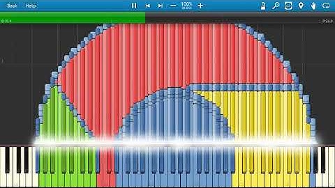 GOOGLE CHROME Synthesia MIDI Art