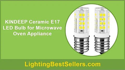kindeep ceramic e17 led bulb for microwave oven ap