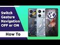 How to switch gesture navigation OFF or ON Infinix GT 20 Pro (Back Button) #InfinixGT20Pro #infinix